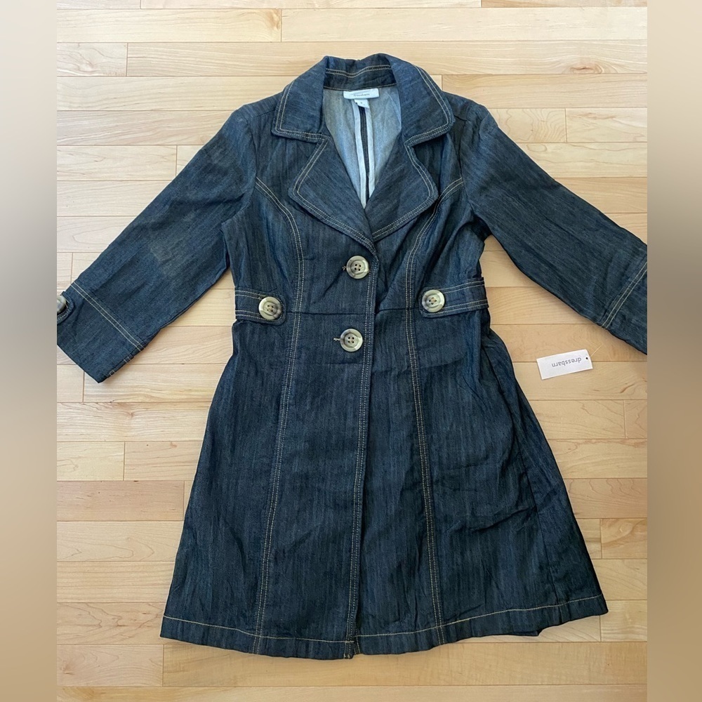 Dress Barn dark blue denim jacket  size Small new with tags